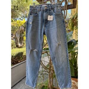 Zara Classic Mom Fit Hi-Rise Ankle Length Jeans Sz 4 (US) NWT